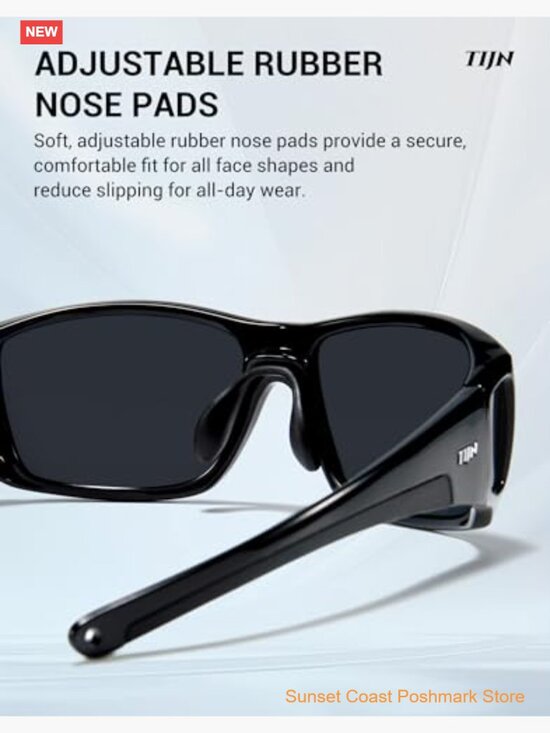 Polarized Sports Sunglasses Lightweight TR90 Frame UV400 Protection Wraparound